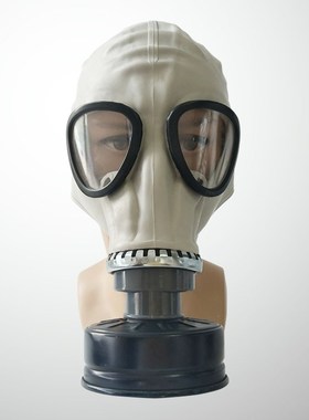 MF1A长管防毒面具鬼脸灰色橡胶头套化工防一氧化碳氨气全面罩邦固