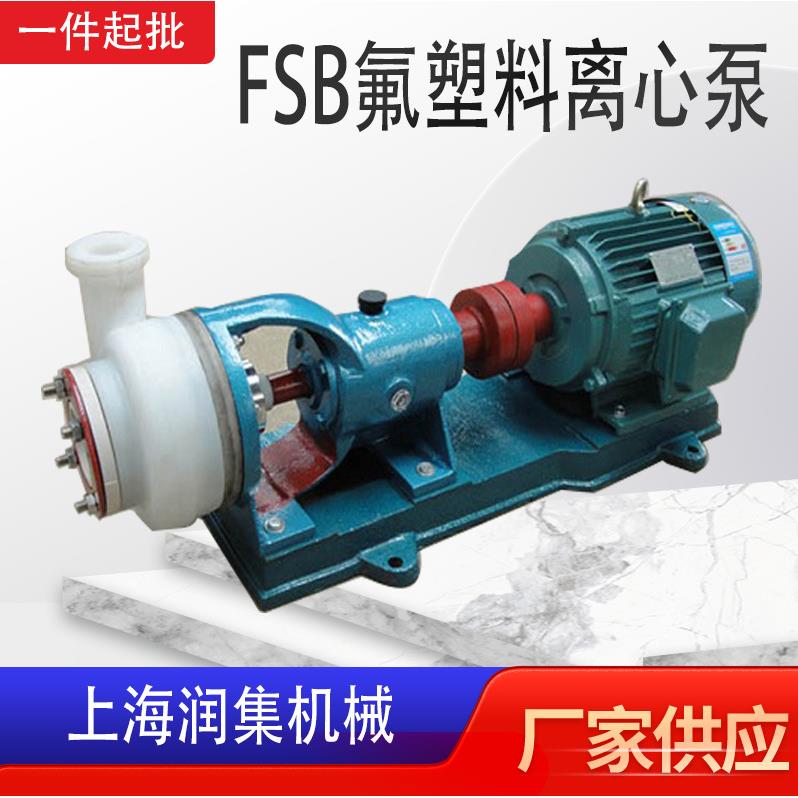 FSB-L卧式耐腐蚀化工泵氟塑料合金离心泵单级电动防爆耐腐蚀泵