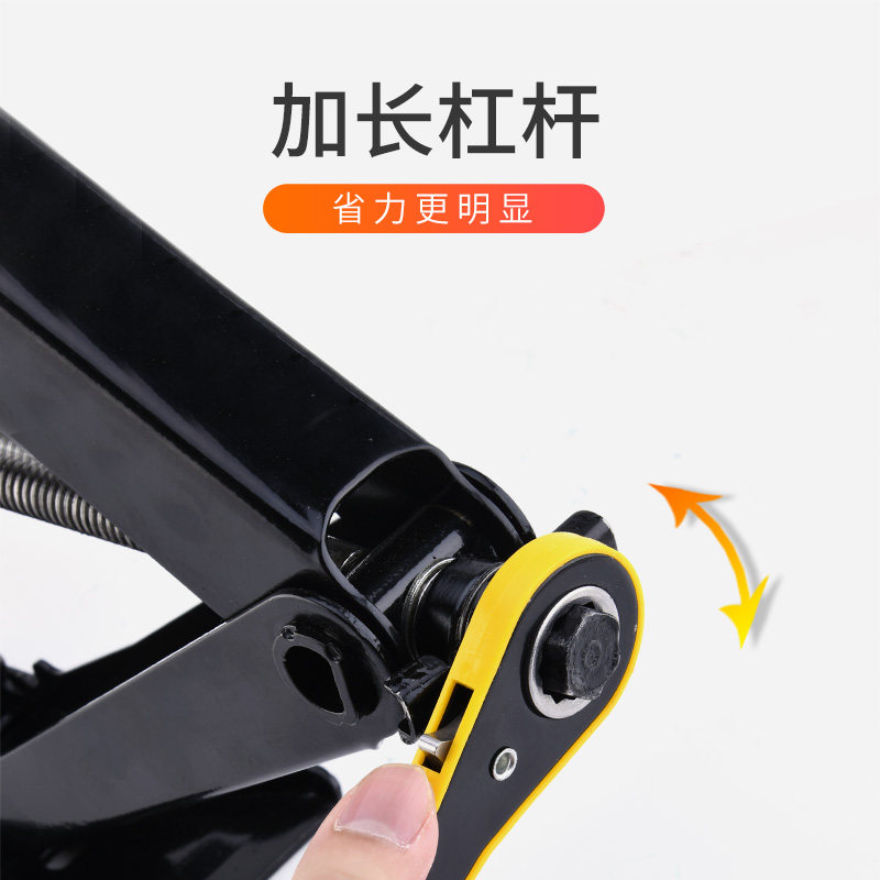 车载千斤顶汽车工具车用千金顶手摇小轿车用2吨换胎专用液压卧式