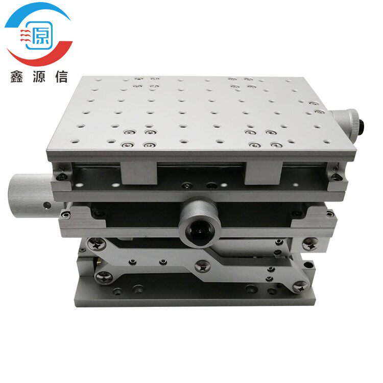 三维升降平移台银色150x210 xyz实验室光学平台 便携式三维工作台