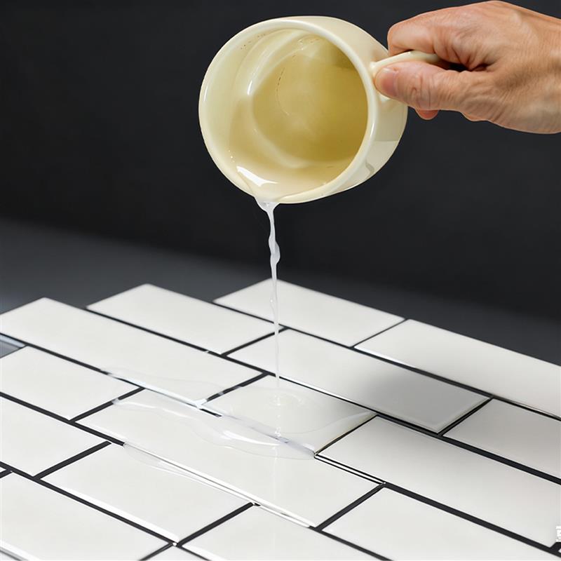 自粘加厚仿瓷砖壁纸防水墙贴厨房改造翻新北欧白砖墙纸3D硬板商用