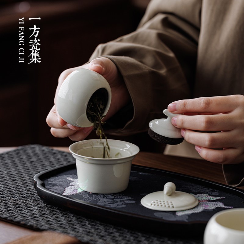茶具一人饮创意葫芦盖碗茶杯随身快客杯便携式旅行茶具一壶一杯
