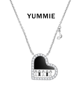 优米珠宝天然玛瑙纯银锁骨项链