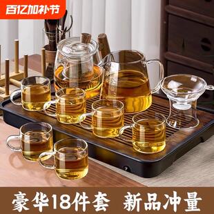 茶台沥水盘小型储水式 家用2025新款 功夫Q茶具竹茶海干泡台托