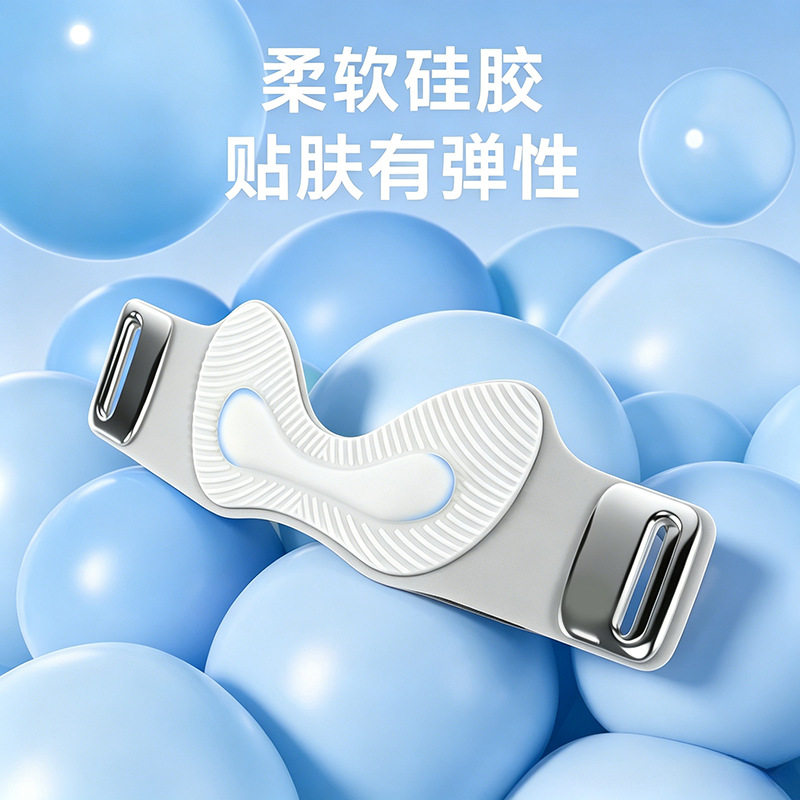 运动气囊硅胶髌骨带半月板减震透气专业羽毛球跑步加压可调节护膝