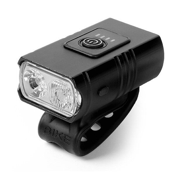 新款自行车双头T6自行车灯户外夜骑LED照明前灯防水骑行装备