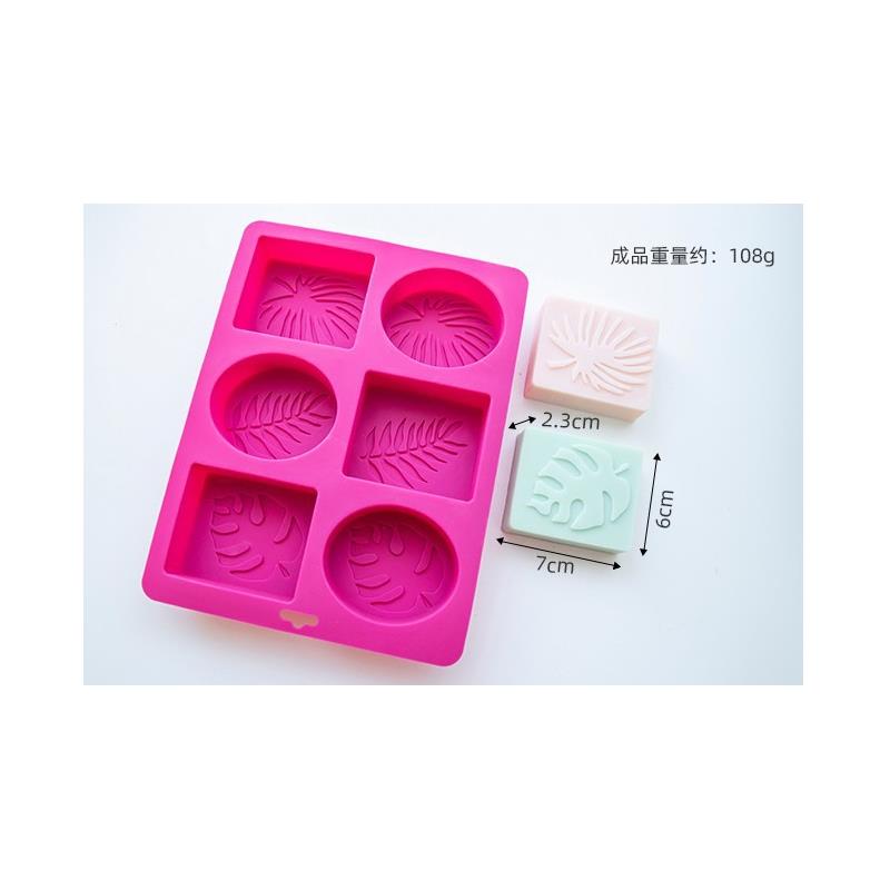 六连树叶印章硅胶模具6