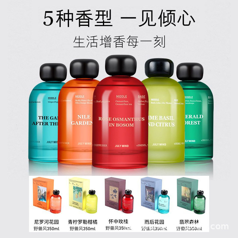 大容量酒店无火香薰厕所室内持久留香轻奢礼盒摆件空气清洗剂