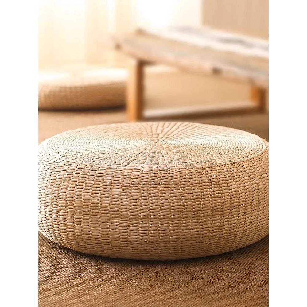 法国家用草编地上垫子榻榻米蒲团坐垫禅修垫跪垫打坐垫拜佛垫拜垫