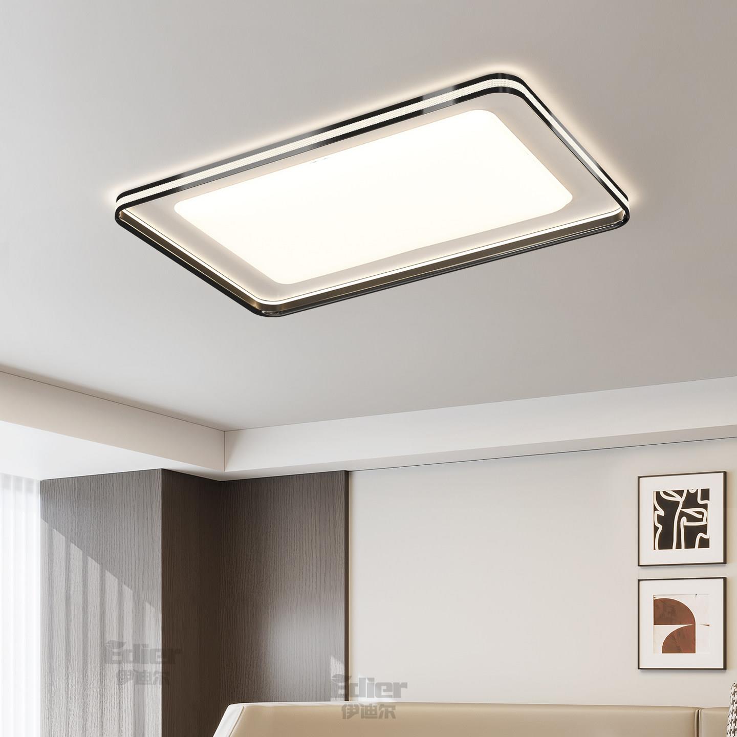现代简约客厅吸顶灯2026新款卧室LED灯具家用高亮极简轻奢全光谱
