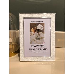 欧式 10寸相框轻奢卧室摆台全家福婚纱照片框相架a4高级感 金属678