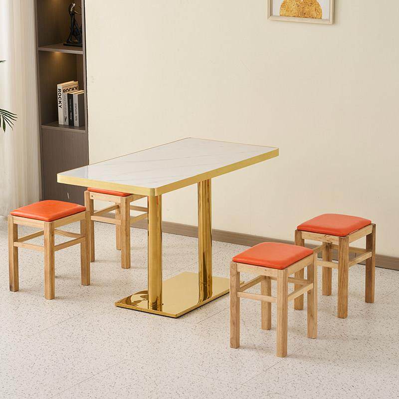 商用岩板咖啡奶茶快餐店小吃面馆汉堡餐厅桌子学校食堂餐桌椅组合,住宅家具,岩板餐桌,淘宝优惠券,粉丝福利购,淘宝优惠卷