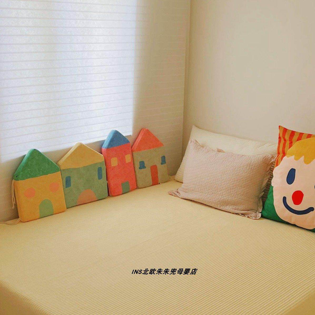 ins北欧小房子婴幼儿童房床围软包防撞头保护帐篷靠垫墙壁装饰,婴童用品,床围/床靠,淘宝优惠券,粉丝福利购,淘宝优惠卷