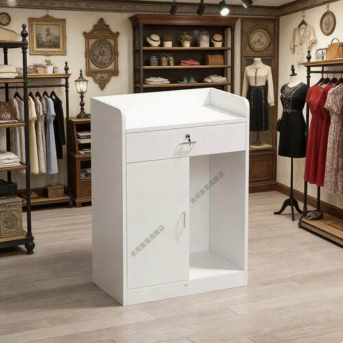 收银柜台吧台柜台店铺小型简约现代轻奢餐饮店前台超市商用接待台