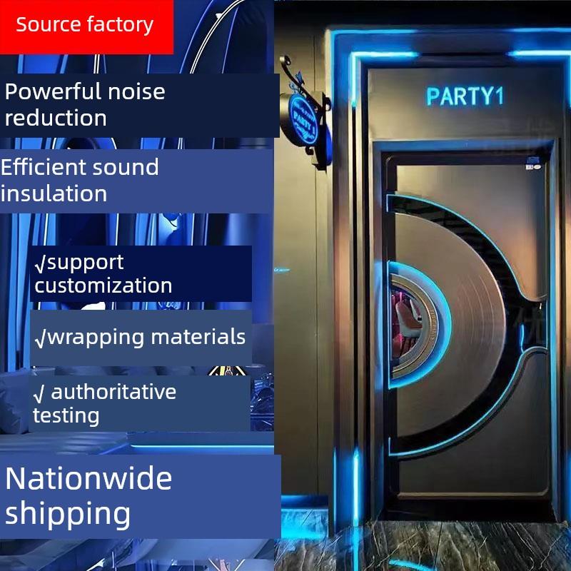 不锈钢私家门源厂家专业定制Ktv门Ktv隔音门条夜光门防火门