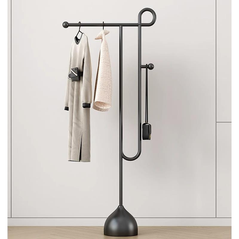 简约衣帽架落地立式挂衣架卧室门厅衣服架创意办公商务民宿挂衣杆