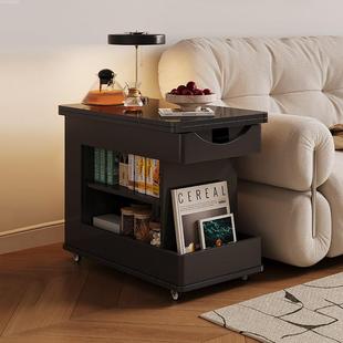 可移动边几折叠升降茶几桌小户型客厅家用阳台小茶桌茶台沙发边柜