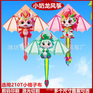 新款小奶龙小飞龙小龙风筝网红款成人儿童易飞风筝公园地摊风筝