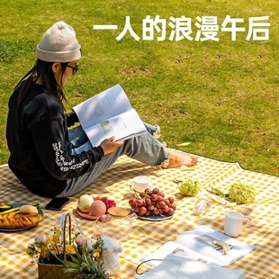 野餐墊防潮墊加厚戶外野餐布露營防水坐墊便攜防潮布地墊草坪墊子