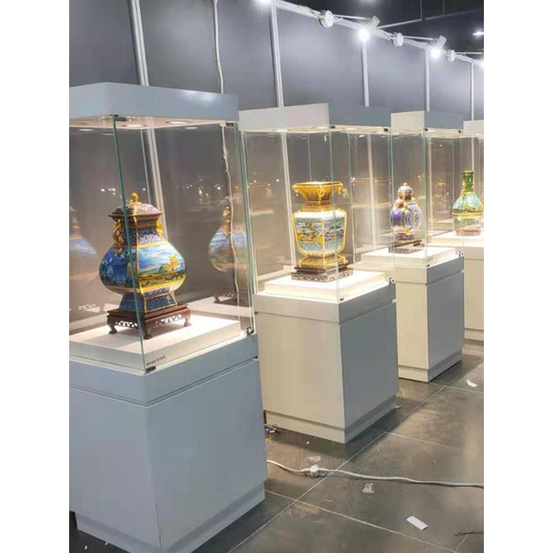 博物馆文物展示柜珠宝古董文物瓷器玉器玻璃展柜样品陈列柜可定制