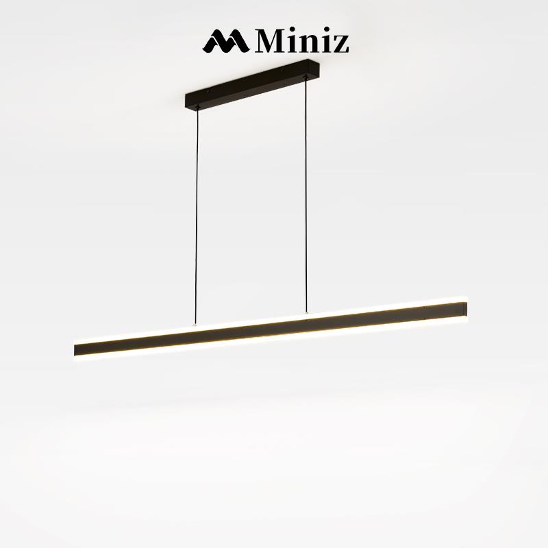 全光谱意式一字餐厅吊灯现代简约吧台餐桌极简LED长条护眼吊线灯