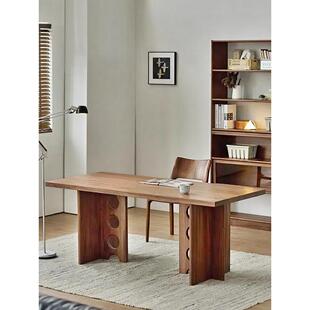 北欧全实木大板桌小户型餐厅家用白蜡木餐桌吃饭办公桌加厚工作台