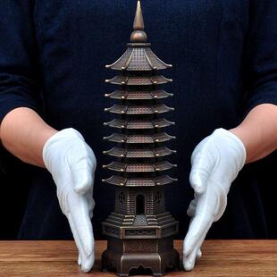 高考金榜题名文昌塔纯铜家居摆件玄关装饰品办公室客厅高档送礼品