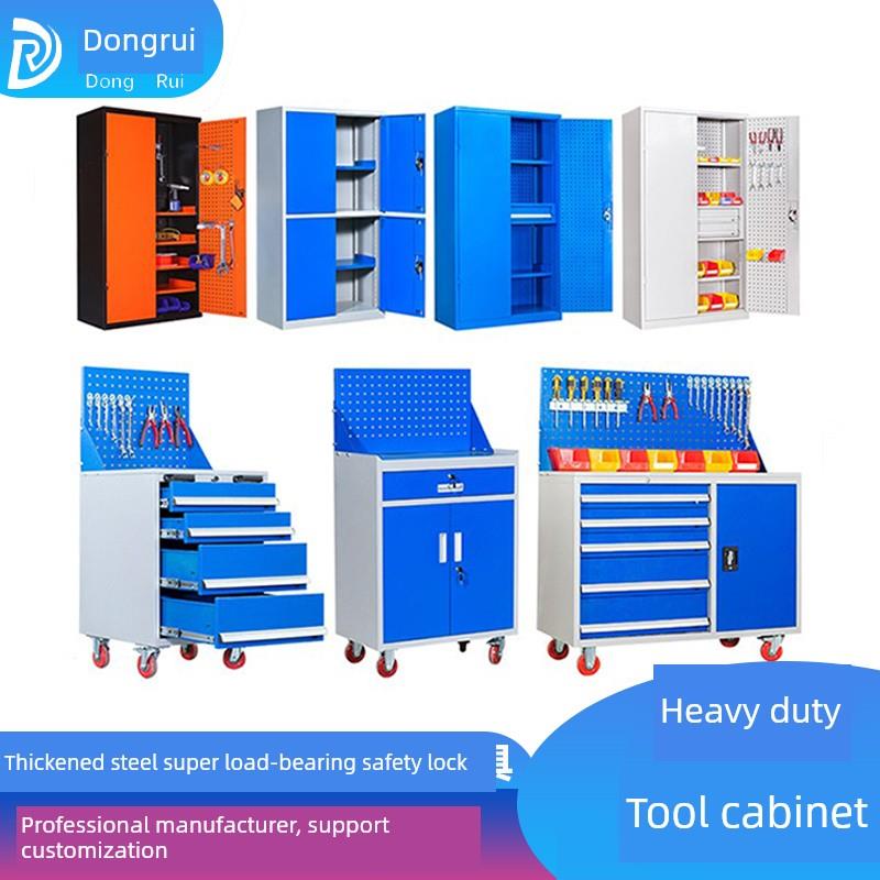 重型五金工具柜工厂车间移动工具车汽车修理带锁和抽屉的多功能工