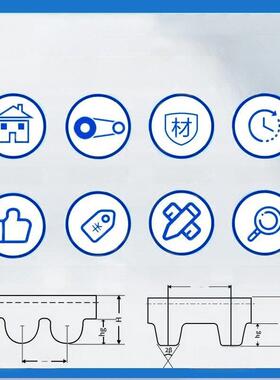 橡胶同步带HTD1218-14M 1232-14M 1246-14M 1260-14M齿形传动皮带
