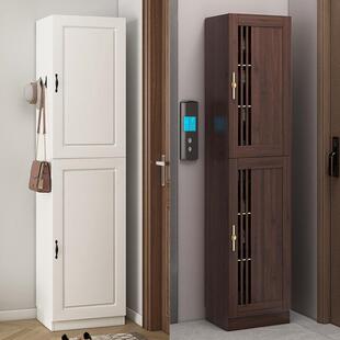 实木生态板鞋柜家用门口入户阳台电梯口小窄楼道大容量加高收纳柜