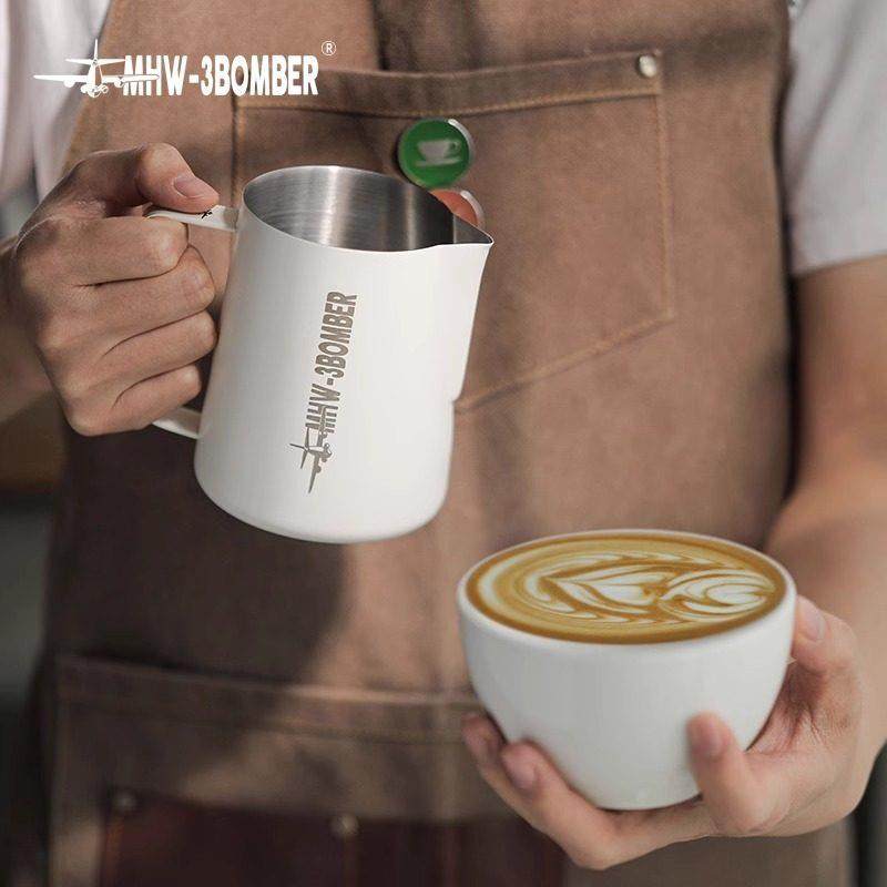 mhw -3轰炸机轰炸机尖嘴拉花罐450/600ml不锈钢拉花杯咖啡牛奶罐,餐饮具,拉花缸/拉花杯/打奶缸,淘宝优惠券,粉丝福利购,淘宝优惠卷