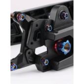 7075平叉螺钉套装 M10六角不锈钢304固定减震卡钳挡泥板