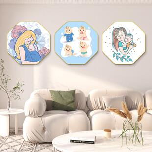 坐月子中心挂画母婴中心母乳喂养墙装饰分娩保健中心装饰画儿童按