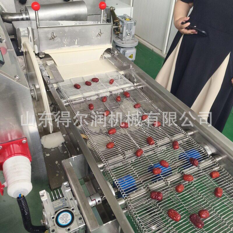 新疆巴旦木巧克力涂层机核桃涂层冷却生产线来厂试机现货齐全