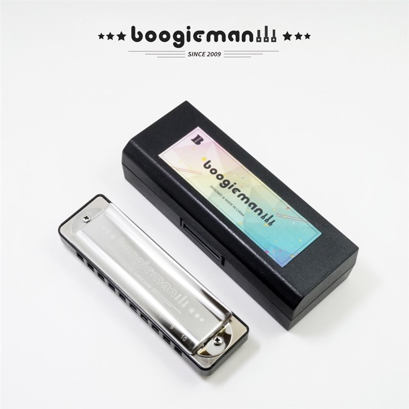 蓝调口琴网BoogieMan 标准调音口琴 十孔布鲁斯蓝调 10孔初学 C调