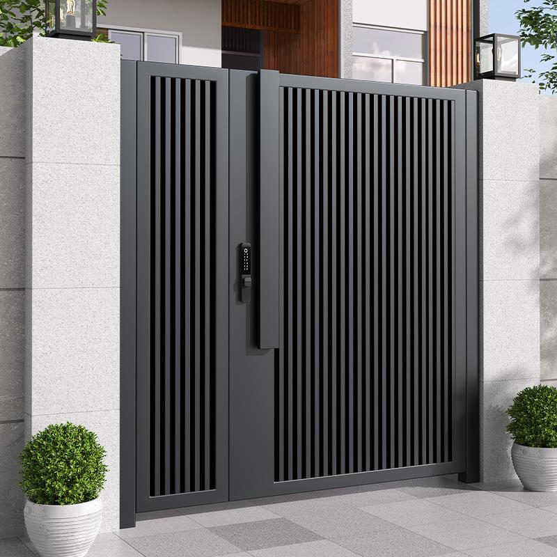 铝合金庭院门户外铝艺农村自建房小院子门双开大门别墅花园入户门