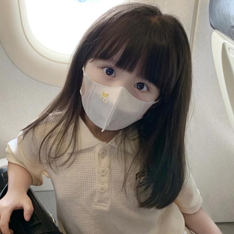 儿童假发女短发可爱公主长直发逼真自然齐浏海萌娃拍照彷真全头套