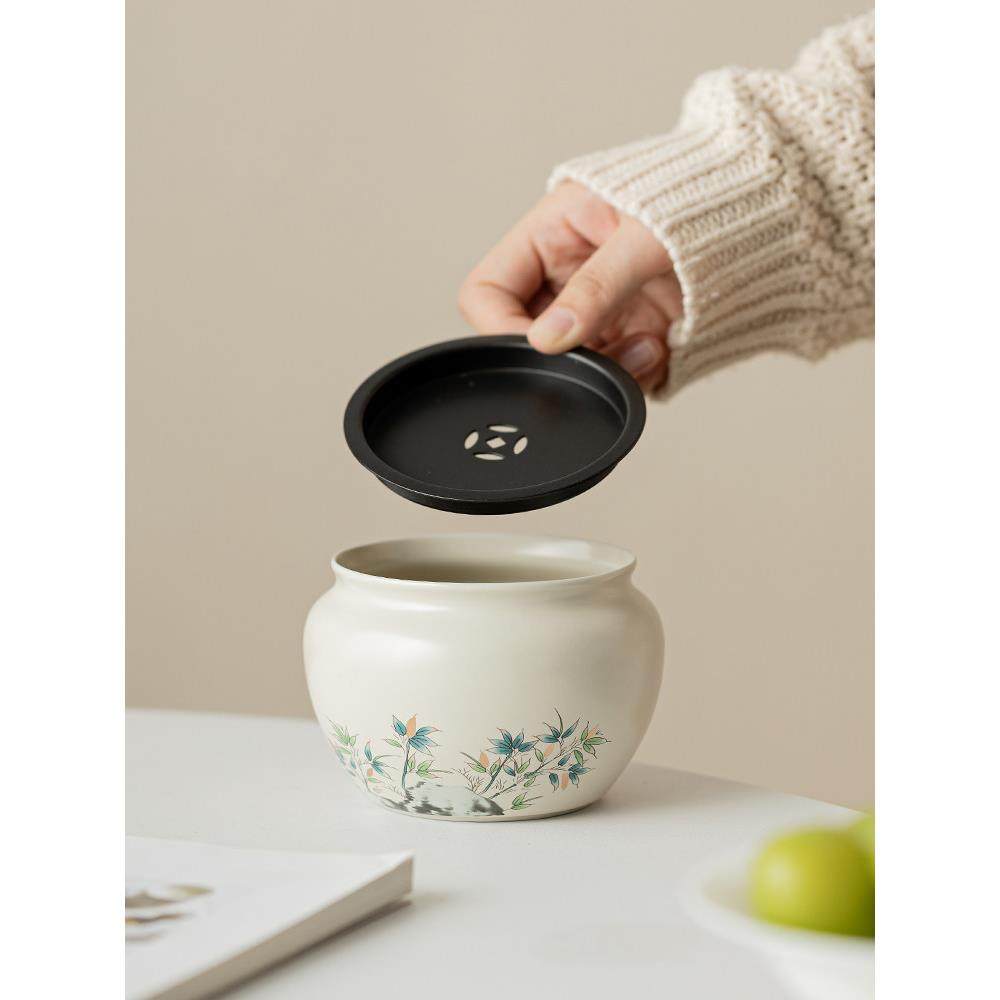 植物灰茶洗茶渣罐功夫茶具配件家用有盖建造水陶瓷废水罐桌面洗,餐饮具,茶道/零配,淘宝优惠券,粉丝福利购,淘宝优惠卷