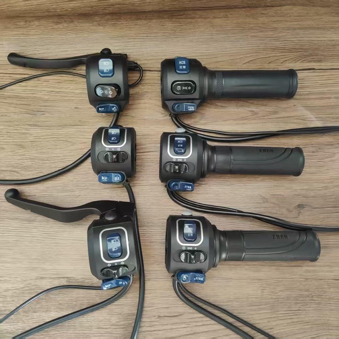 小刀N12电动车转把N20左右组合开关果冻泡泡糖总成N25空客70原厂