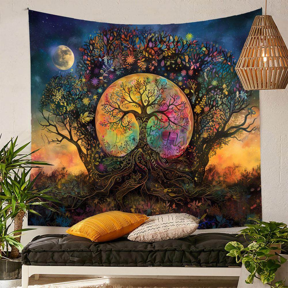 生命之树挂毯波西米亚瑜伽疗愈冥想挂布卧室房间异族复古大背景布,居家布艺,挂毯/壁毯,淘宝优惠券,粉丝福利购,淘宝优惠卷