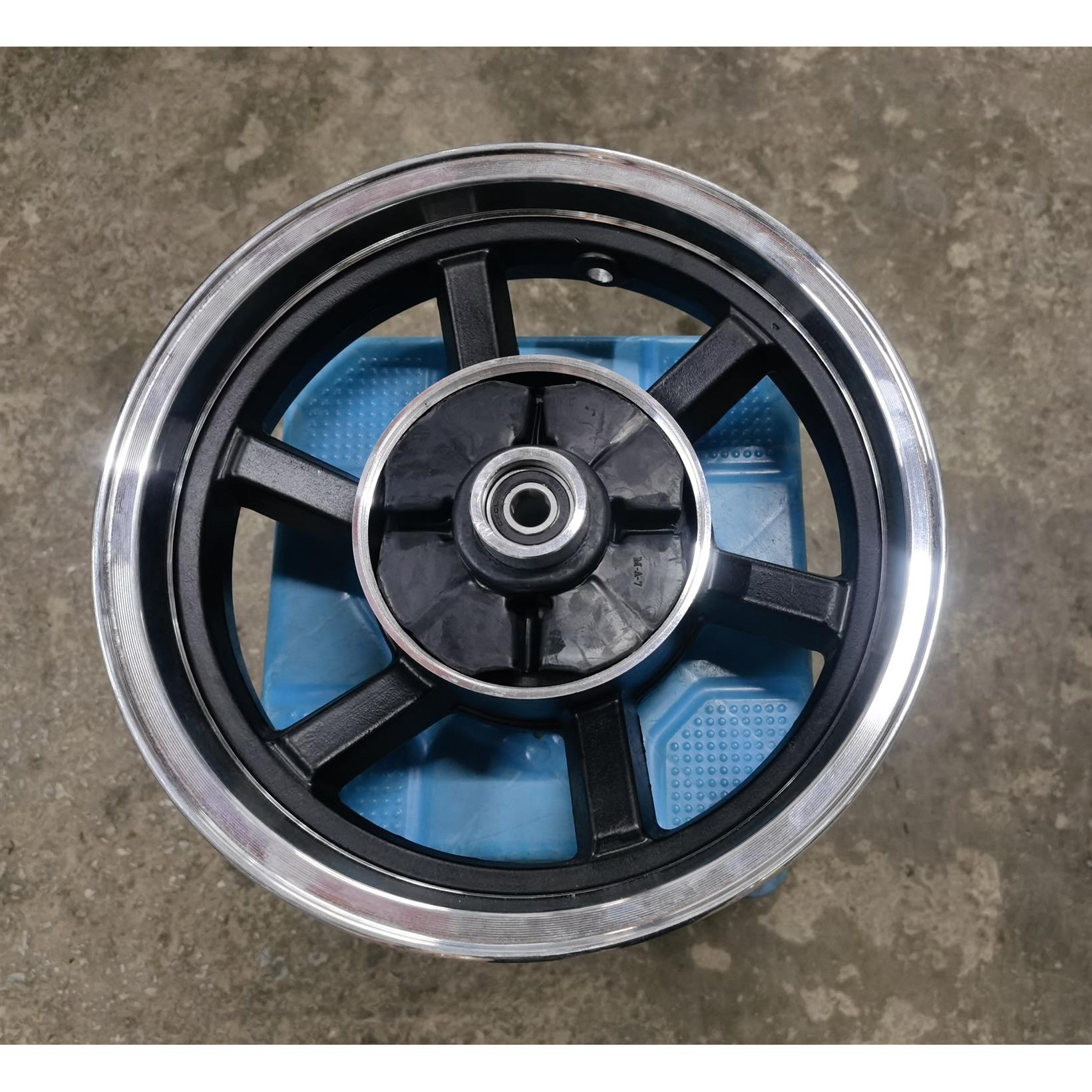 迷你机车150轮毂银钢隆鑫150-63小太子12/13寸前后轮毂钢圈铝轮