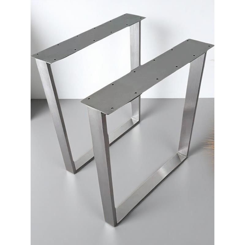 金属桌脚支架吧台支撑餐桌办公桌腿不锈钢桌子腿底座岛台桌架