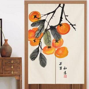 门帘隔断帘厨房遮挡玄关厕所卧室中国风布帘装 中式 饰家用布艺挂帘