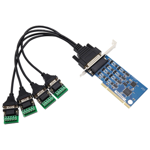 UTEK/宇泰UT-7724工业级PCI串口卡4口RS485/422多串口卡台式机COM