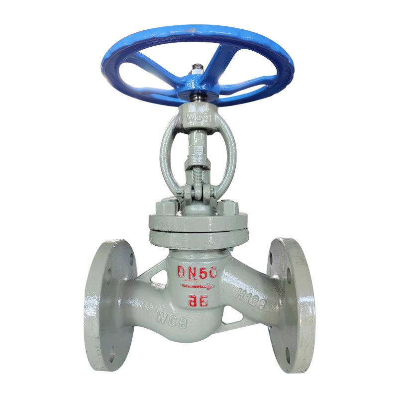 J41H-16C铸钢截止阀DN15-400碳钢法兰式蒸汽阀门手动截止阀