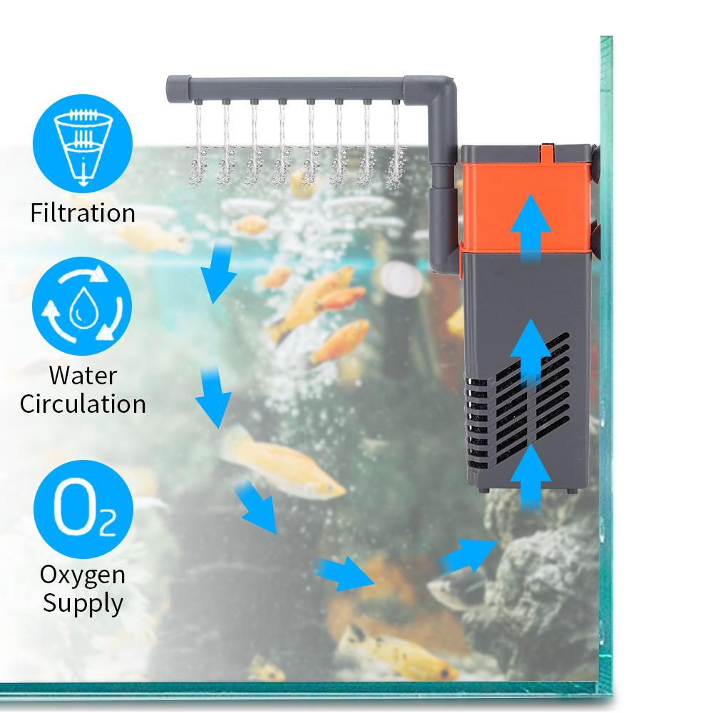 跨境缸迷XL-F130你水水泵三合一潜水泵小型过器静鱼音族滤水泵增