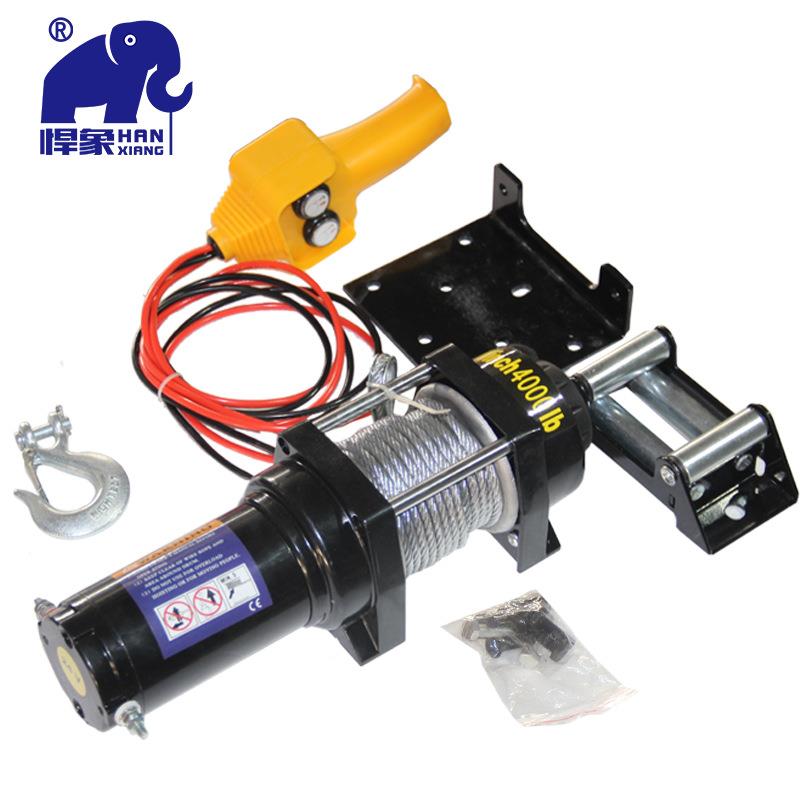 车绞盘12v24v绞盘越野车自钢救丝绳器牵引拖893车车载汽电动绞盘