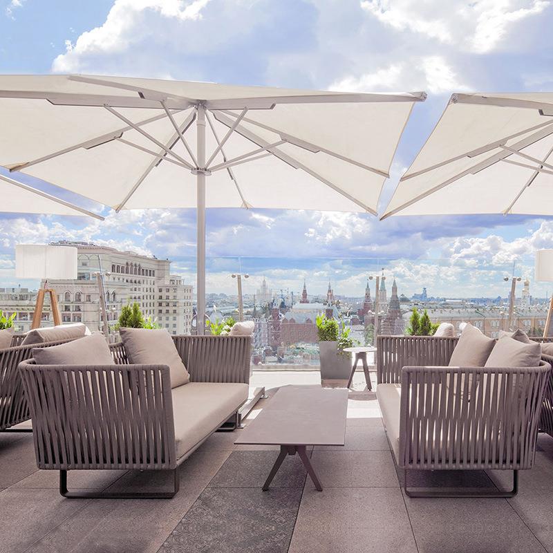 户外沙发别墅庭院编阳台民宿酒店酒咖吧啡餐厅外摆组防水098藤藤