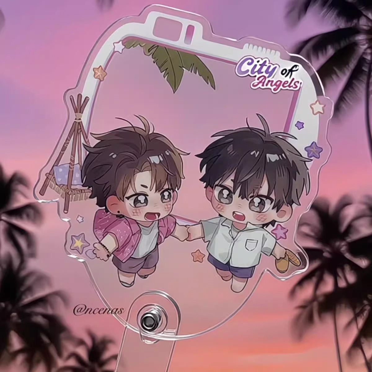 天使之城阿崇宁宇Q版打卡棒