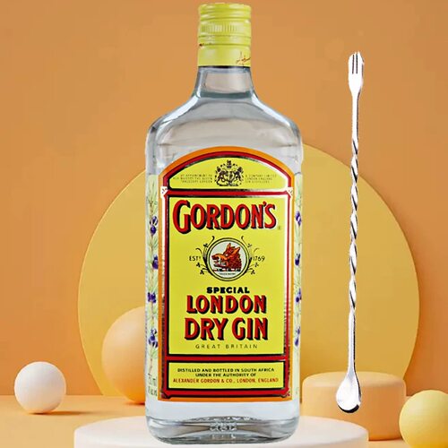 哥顿金酒GORDON'S格顿金酒哥顿毡酒伦敦干金酒750ml 洋酒基酒